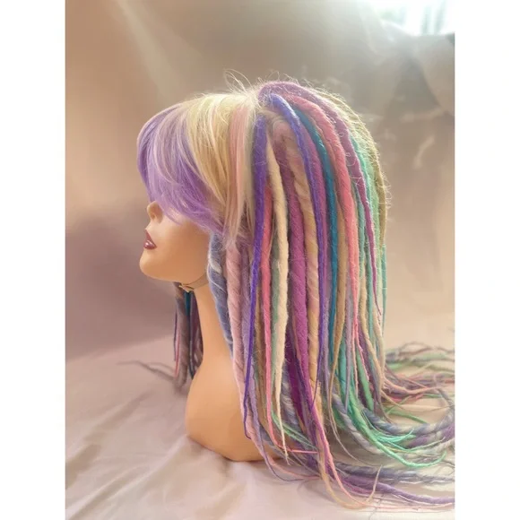 Pastel Synthetic Dread Wig - Picture 3 of 7